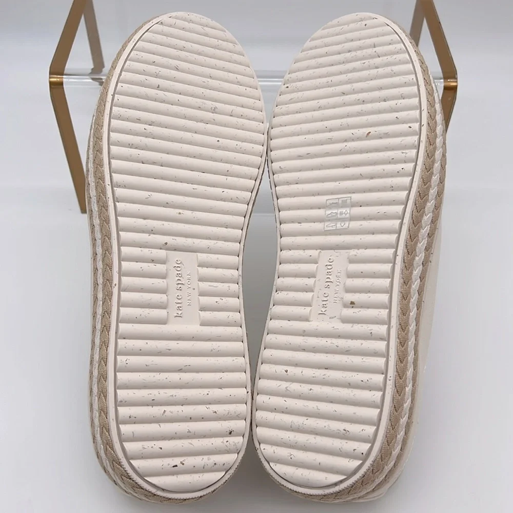 Kate Spade New in Box Taylor Sneakers KG544 Cream